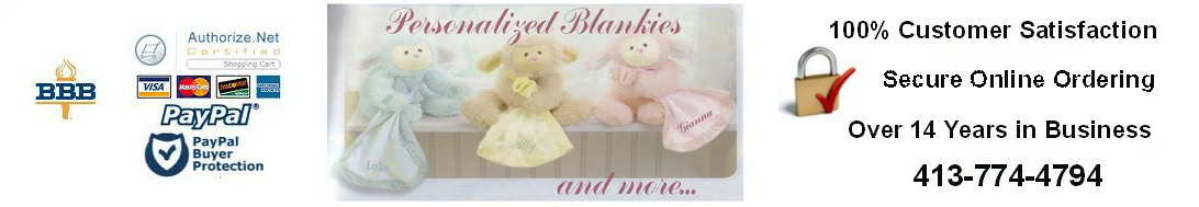 Personalized Blankies and More Header
